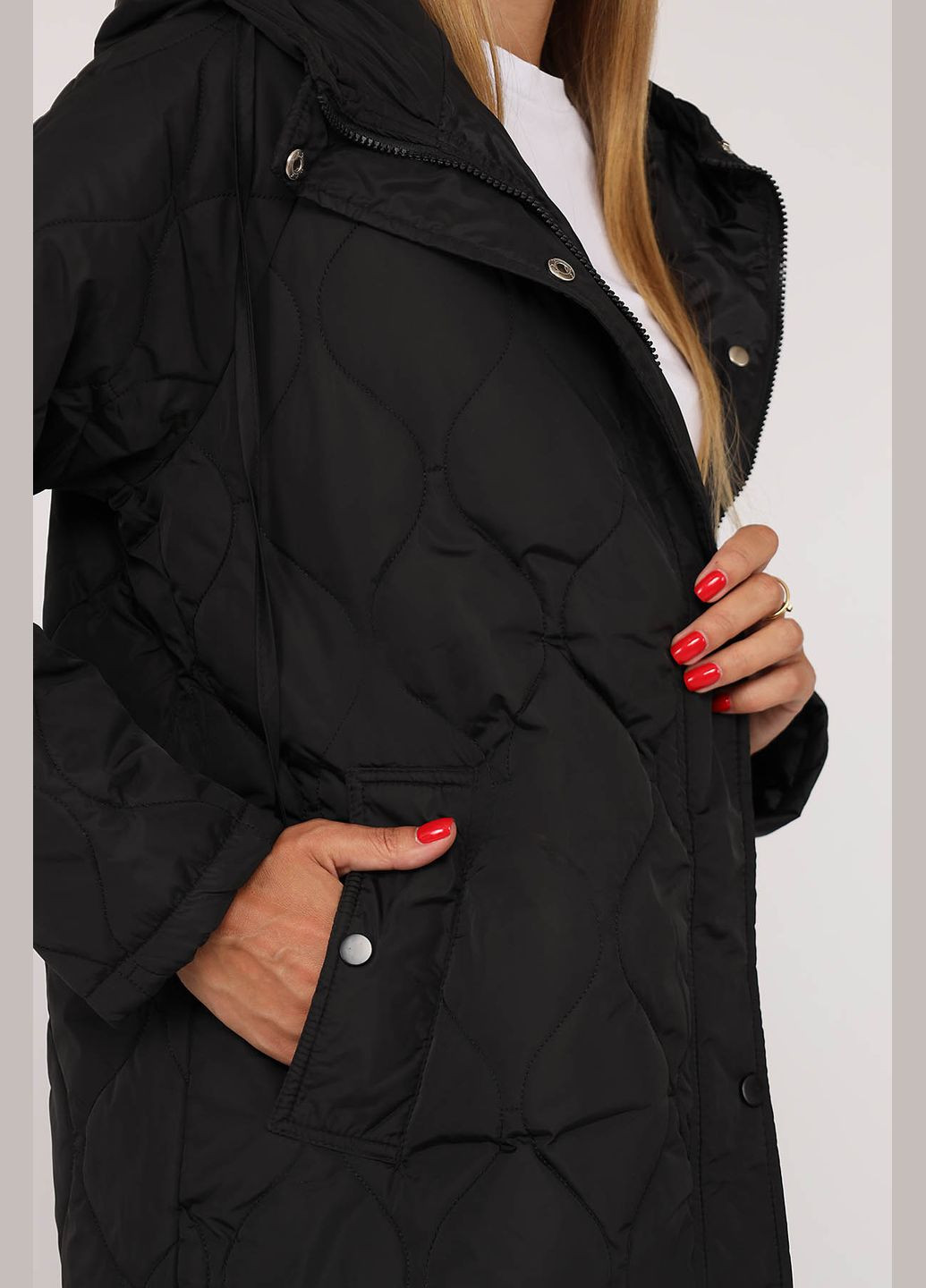 Черная демисезонная куртка женская цвет черный cb-00277868 Yuki