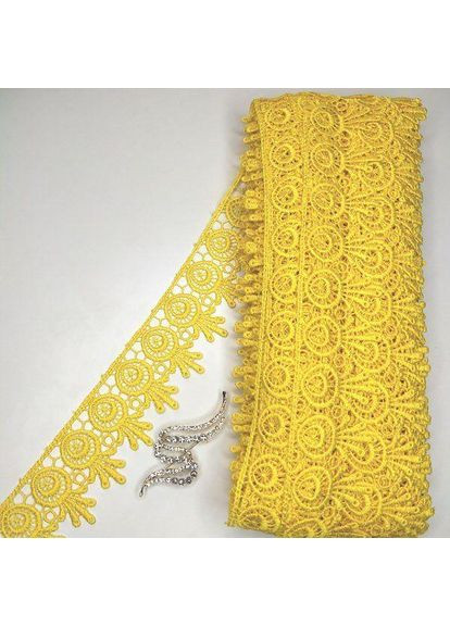 Кружево макраме 5 см (20 м) Цвет-желтый (26-H1931-10) Plus-plus (352747623)
