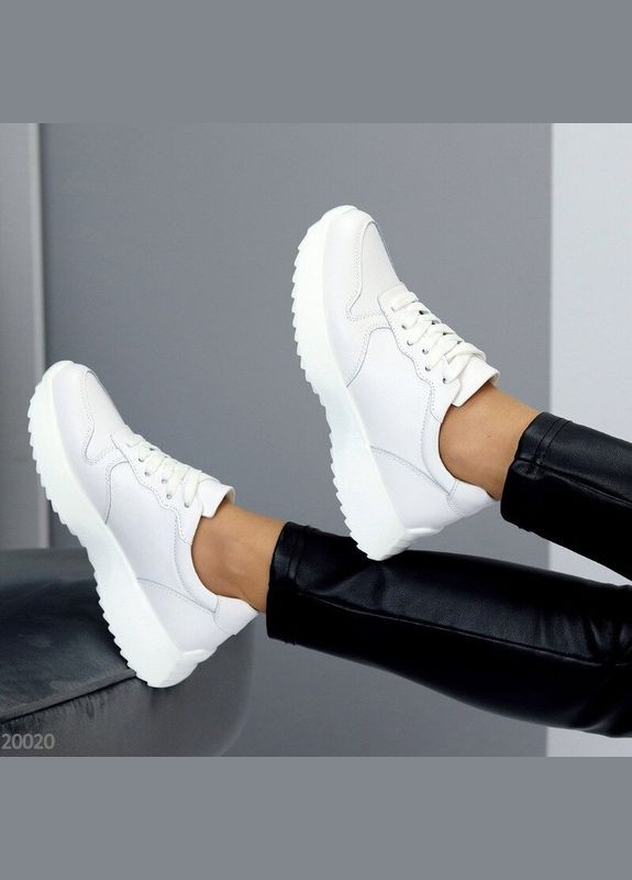 Білі шкіряні жіночі кросівки, жіночі білі кросівки KDSL Appetite білі демісезони (316187057)