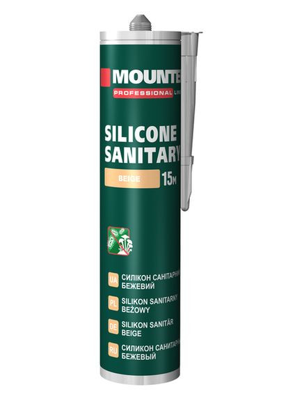 Герметик силиконовый санитарный (280мл) Mounter 063225 (372692552)
