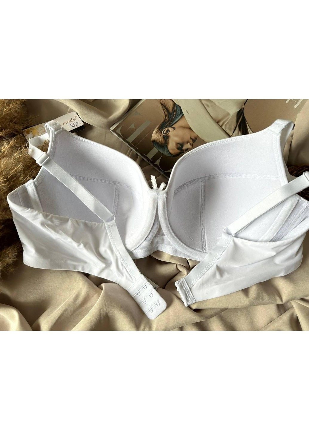 Білий білий бюстгальтер тонкий Lanny Mode