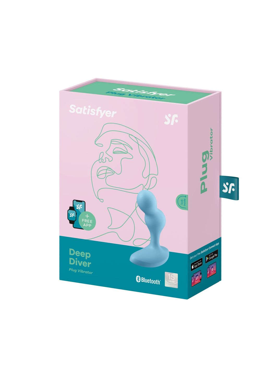 Смарт масажер простати Deep Diver Light Blue Satisfyer (335388335)