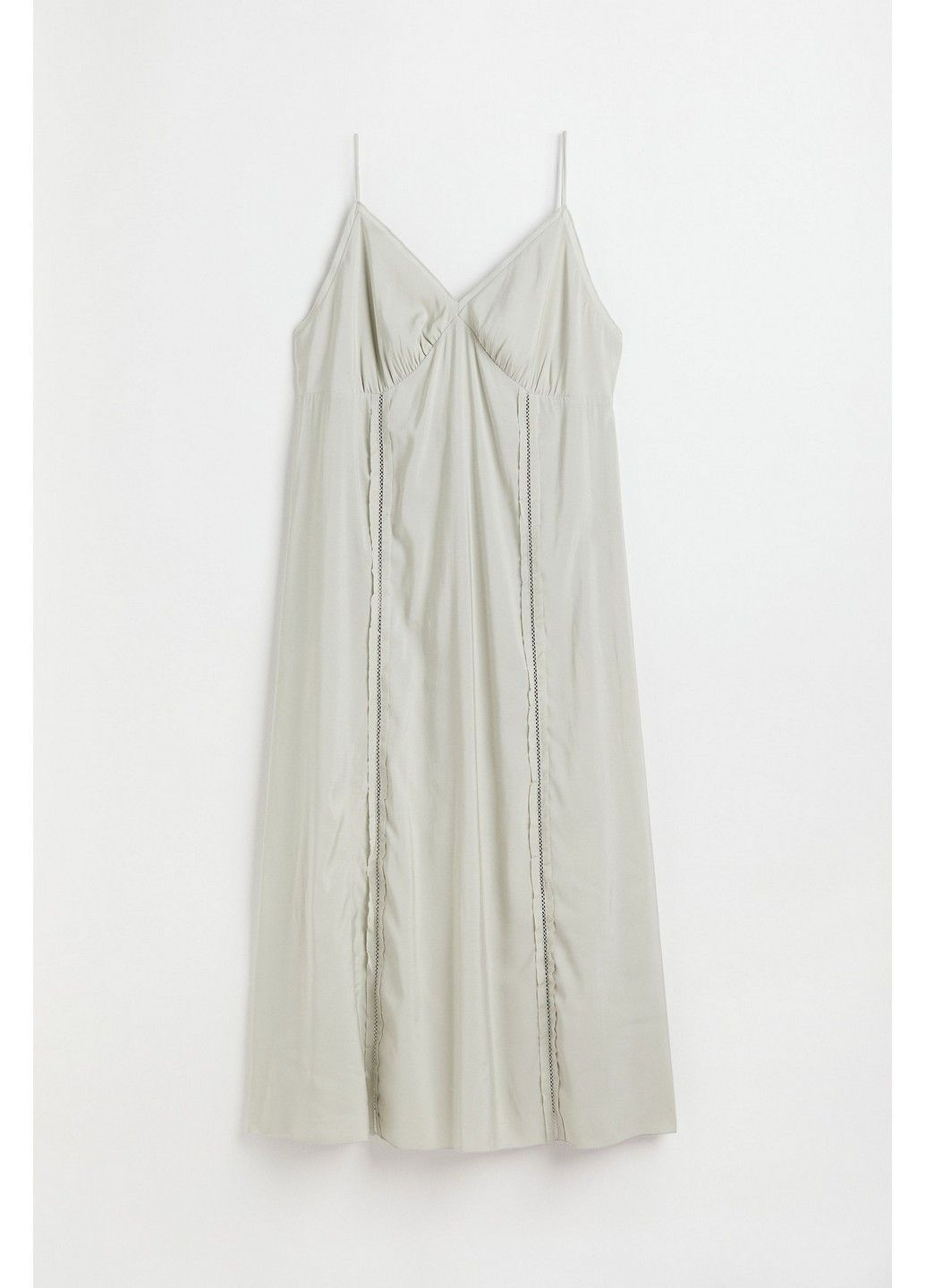 Светло-серое кэжуал платье с микро-дефектом H&M однотонное
