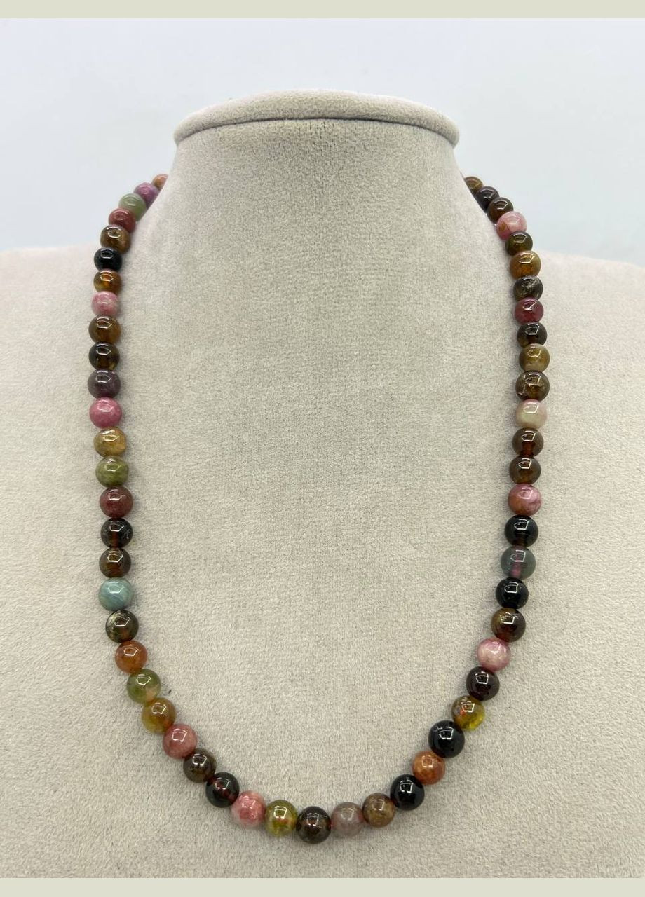 Намиста турмалін 6 мм 38 см Двоколірний 11680 No Brand (311686496)