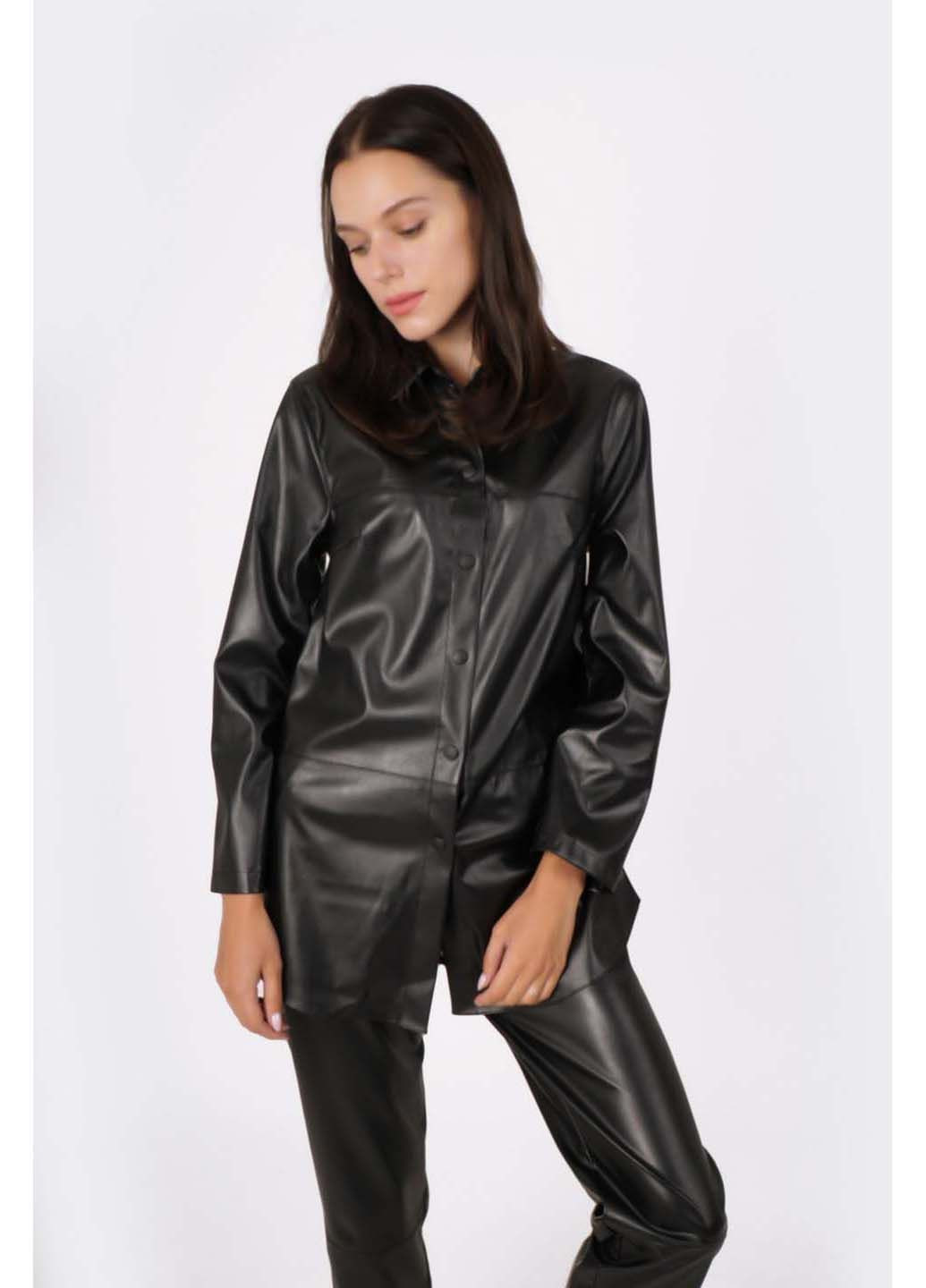 Черная кэжуал рубашка Lesia