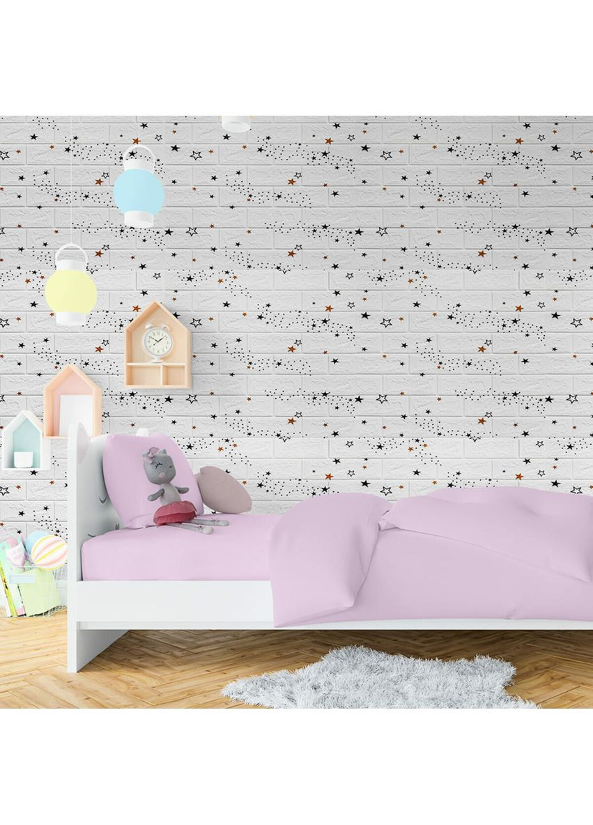 Декоративная 3D панель самоклейка 700х770х5мм Звезды (белый кирпич) (021) SW-00000086 Sticker Wall (362094980)