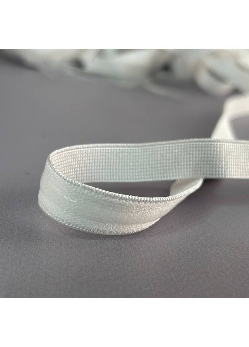 Резинка для бретель 1,2 см із силіконом - білий Plus-plus (352744161)