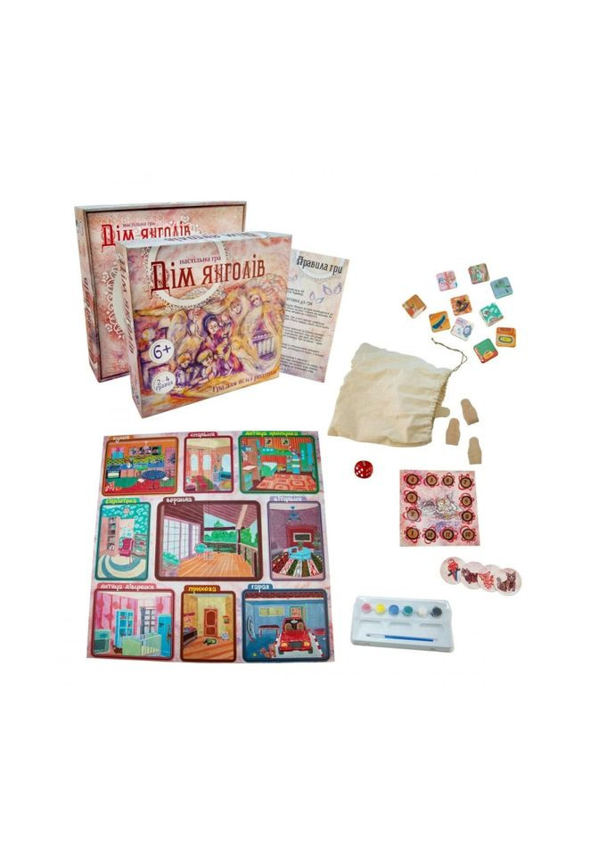 Настольная игра "Дом ангелов Strateg 30101, 5 деревянных фигурок No Brand (315755602)