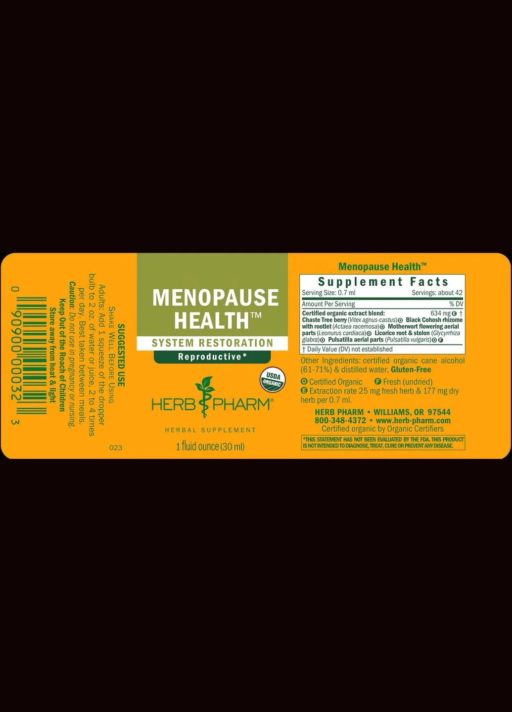 Healthy Menopause Tonic Compound 30 мл Herb Pharm (387023644)