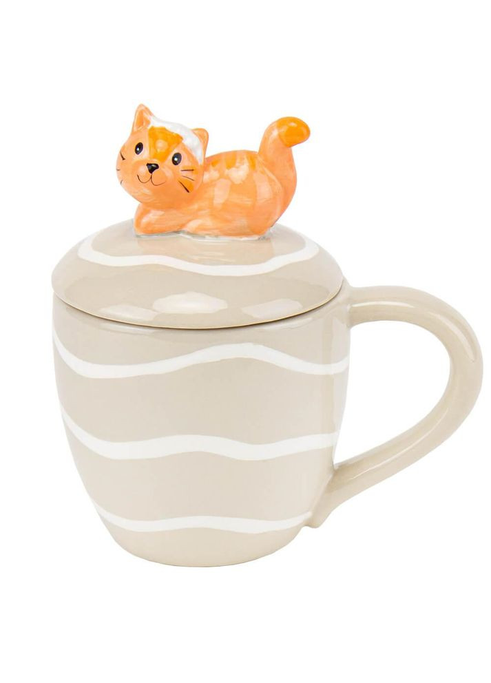 Кружка "Райдужне кошеня", сірий, 400 мл ELISEY (314526506)