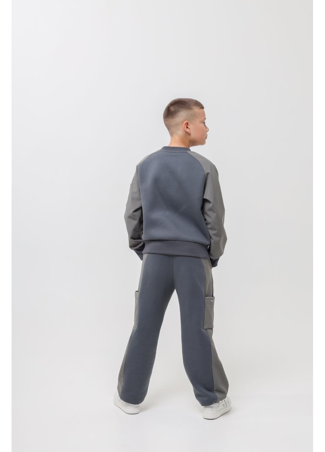 Джемпер-реглан "Нікос" сірий зразок NEWGEN (368337503)