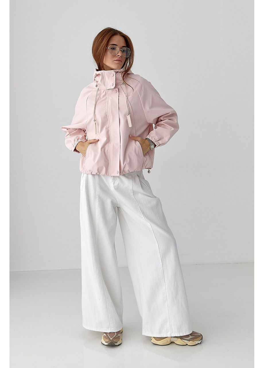 Вітровка вільного фасону на блискавці Lurex (362115981}