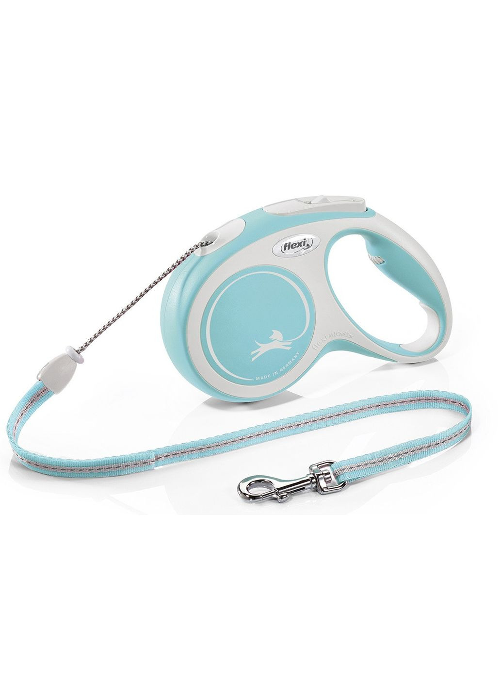 Рулетка для собак New Comfort M Cord 5 м шнур до 20 кг (блакитна) (4000498042915) Flexi (364751497)