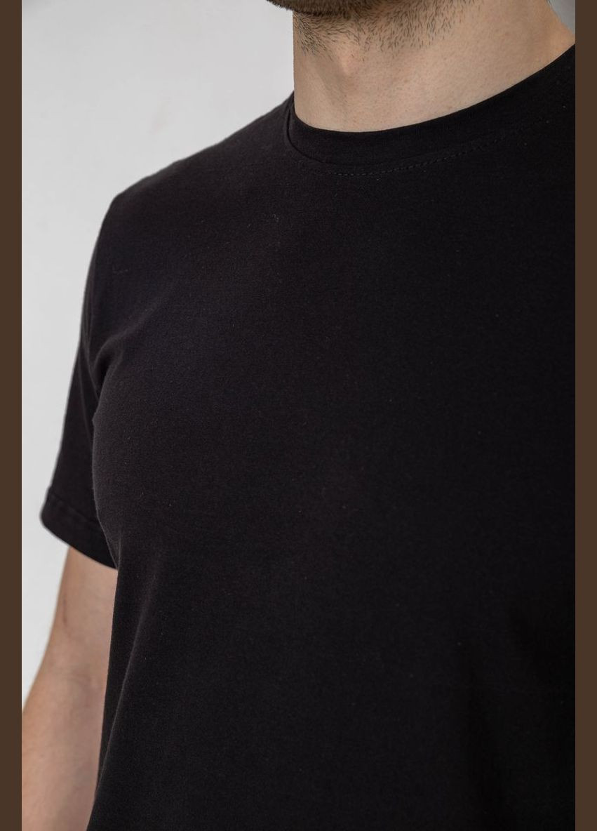 Черная футболка мужская с принтом Ager 241R1907