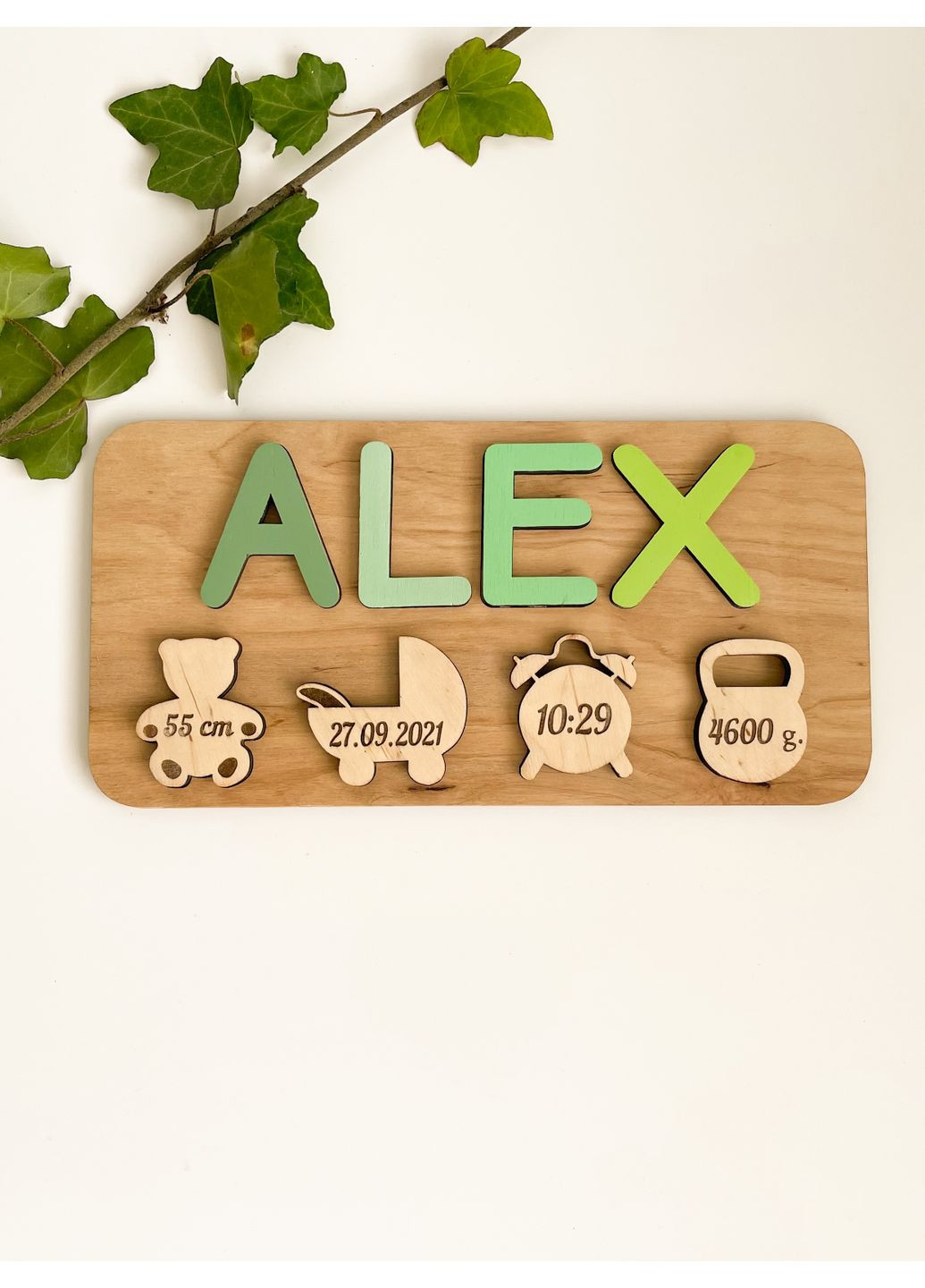 Пазл із даними про народження іменний WittleWood (369778913)