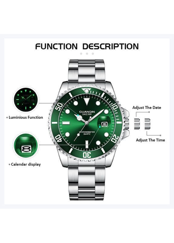 Наручные часы мужские Materhorn 5 Bar Серебристый (3526) Guanquin (364274321)