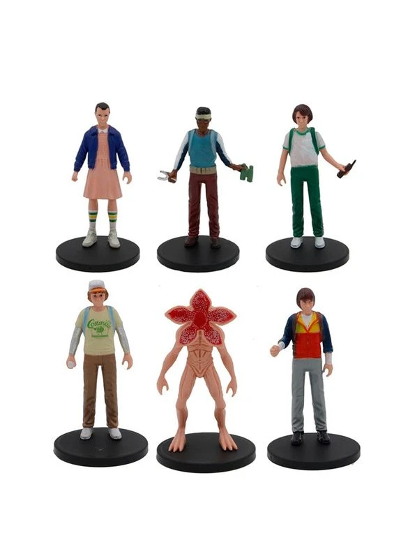 Набор фигурок Очень странные дела Одиннадцать Демогоргон Stranger Things Eleven Demogorgon 6 шт 11,5 см Shantou (393635395)