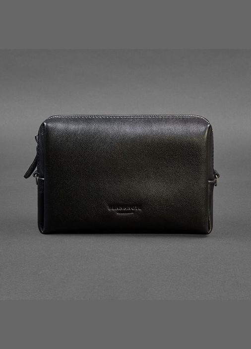 Шкіряна косметичка-несесер 3.0 Чорна Краст (A-026811) BlankNote (329743012)