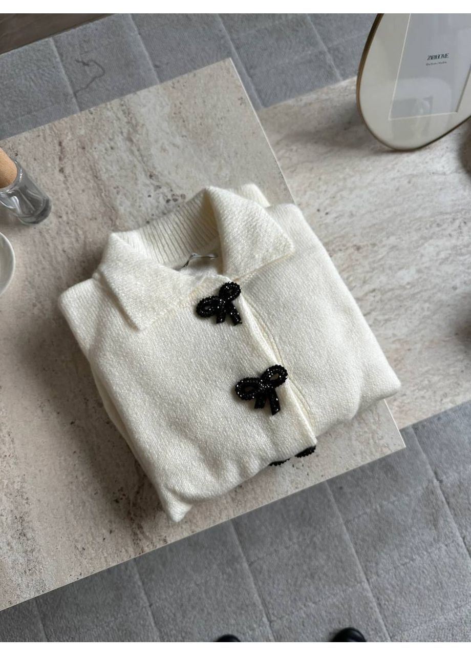 Молочный демисезонный кардиган Style Point