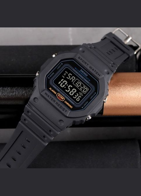 1628 All Black электронный спортивный, армейский Skmei (324048279)