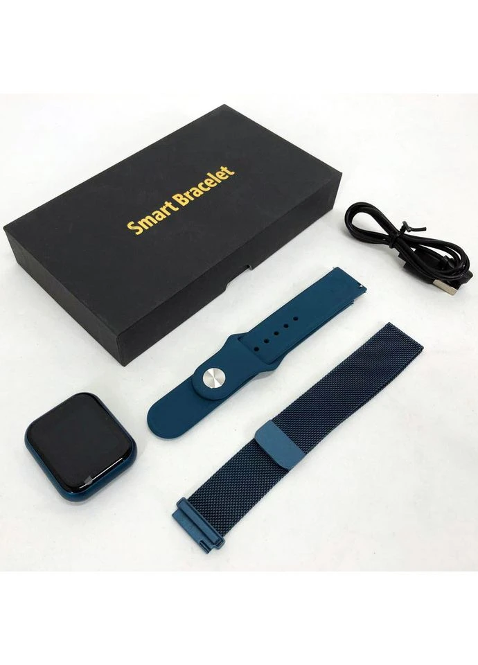 T80S, два браслети, температура тіла, тиск, оксиметр. Колір: синій BL-15 Smart Watch (386243407)