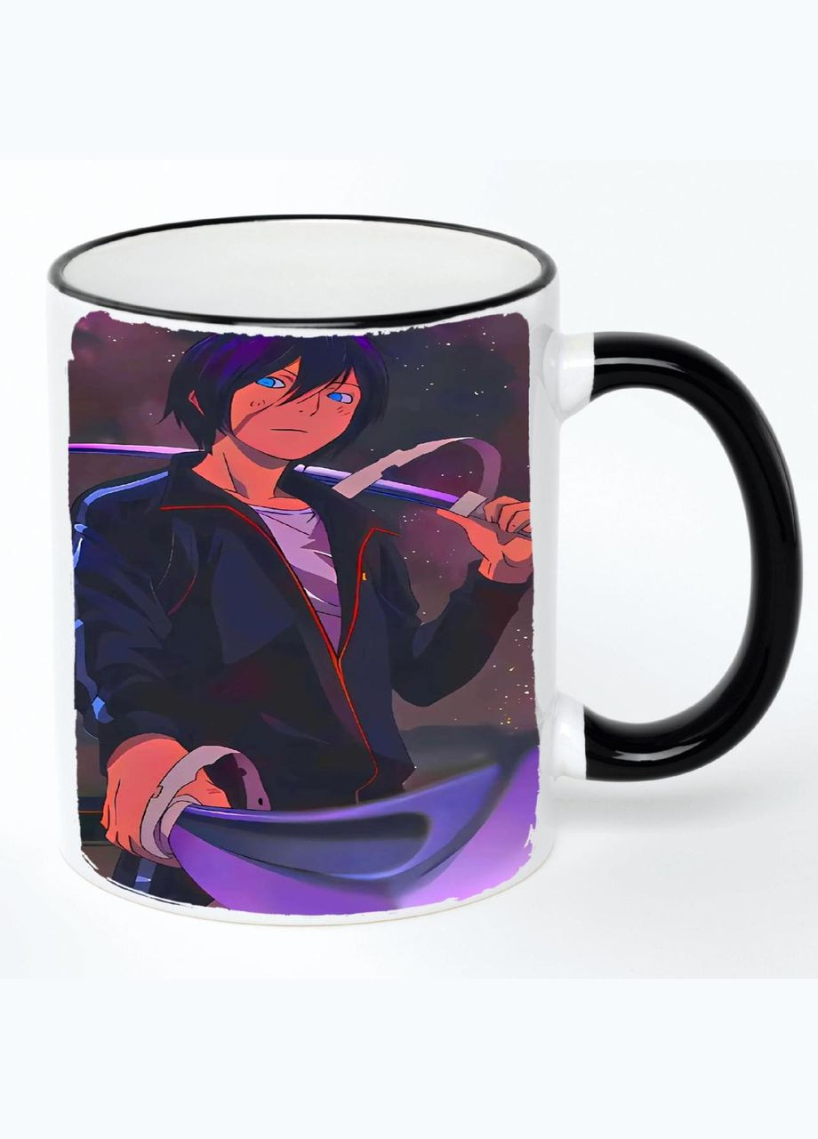 Чашка Безхатній Бог Аніме #003 (кухоль, кружка) Біла з чорною ручкою 330 мл No Brand (322713312)