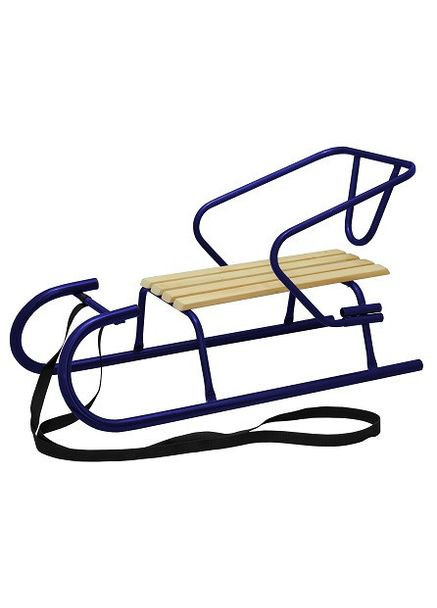 Санки зимние "Снежок" металлические для детей и взрослых с съемной спинкой катание на снегу ProDobro (367265458)