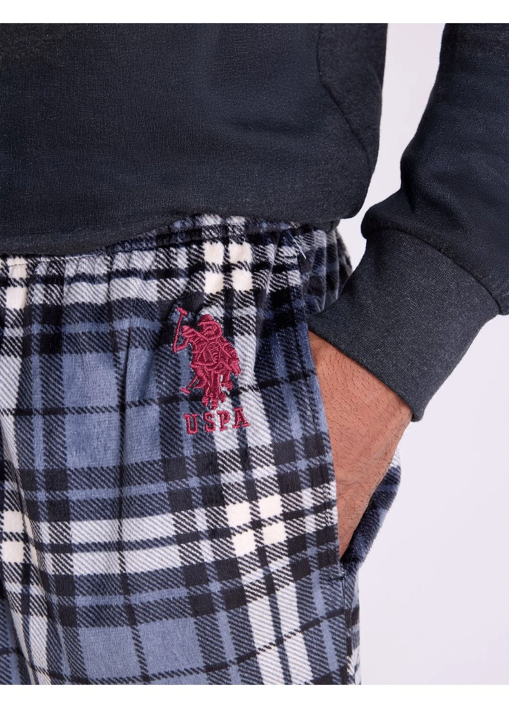 Серые домашние демисезонные брюки U.S. Polo Assn.