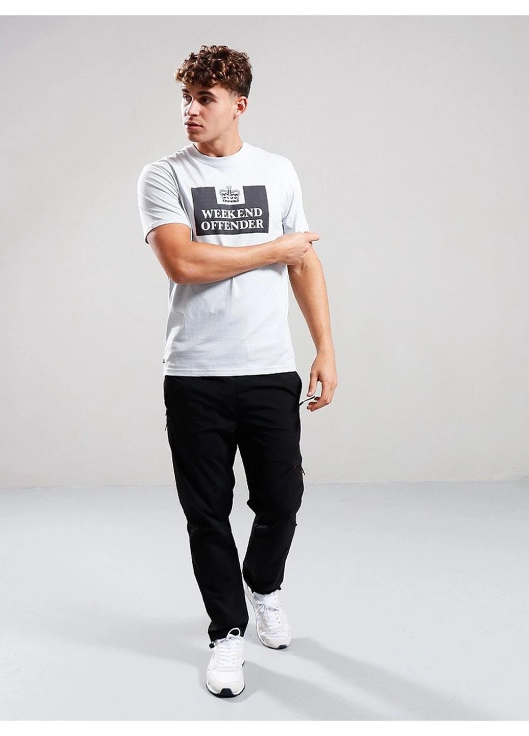 Светло-серая футболка mcmoney black/cadet blue Weekend Offender