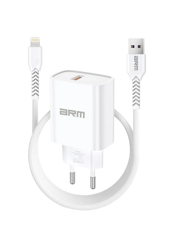 Сетевое зарядное устройство для AR012 1хUSB 24W with Lightning cable White (ARM69894) ArmorStandart (306746258)