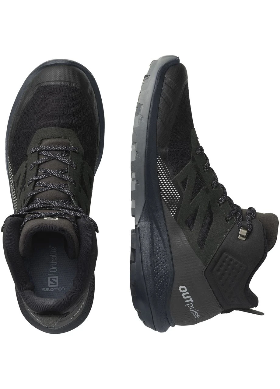 Чорні кросівки bakancs outpulse mid gtx gore-tex black 415888-31 демісезон Salomon