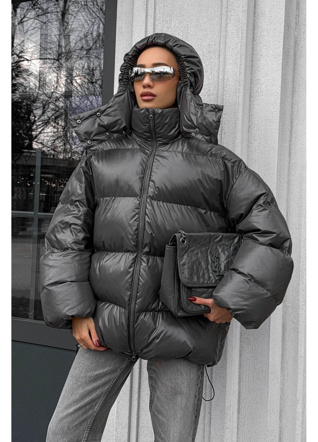 Графітовий зимній Пуховик Byron