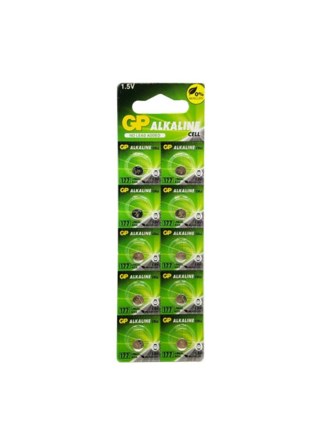 Батарейка /LR626/AG4/377 Alkaline (10шт) GP 177 (372122210)