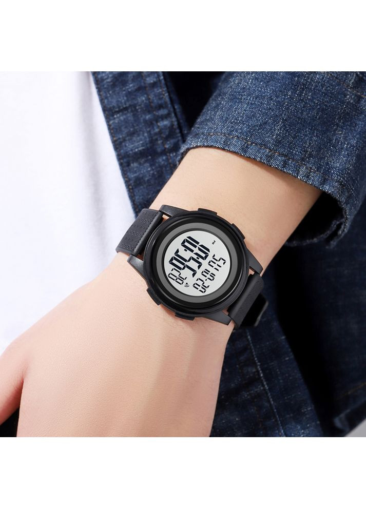 Часы 1895 Black электронные мужские спортивные с будильником и секундомером водонепроницаемые ProDobro (367265026)