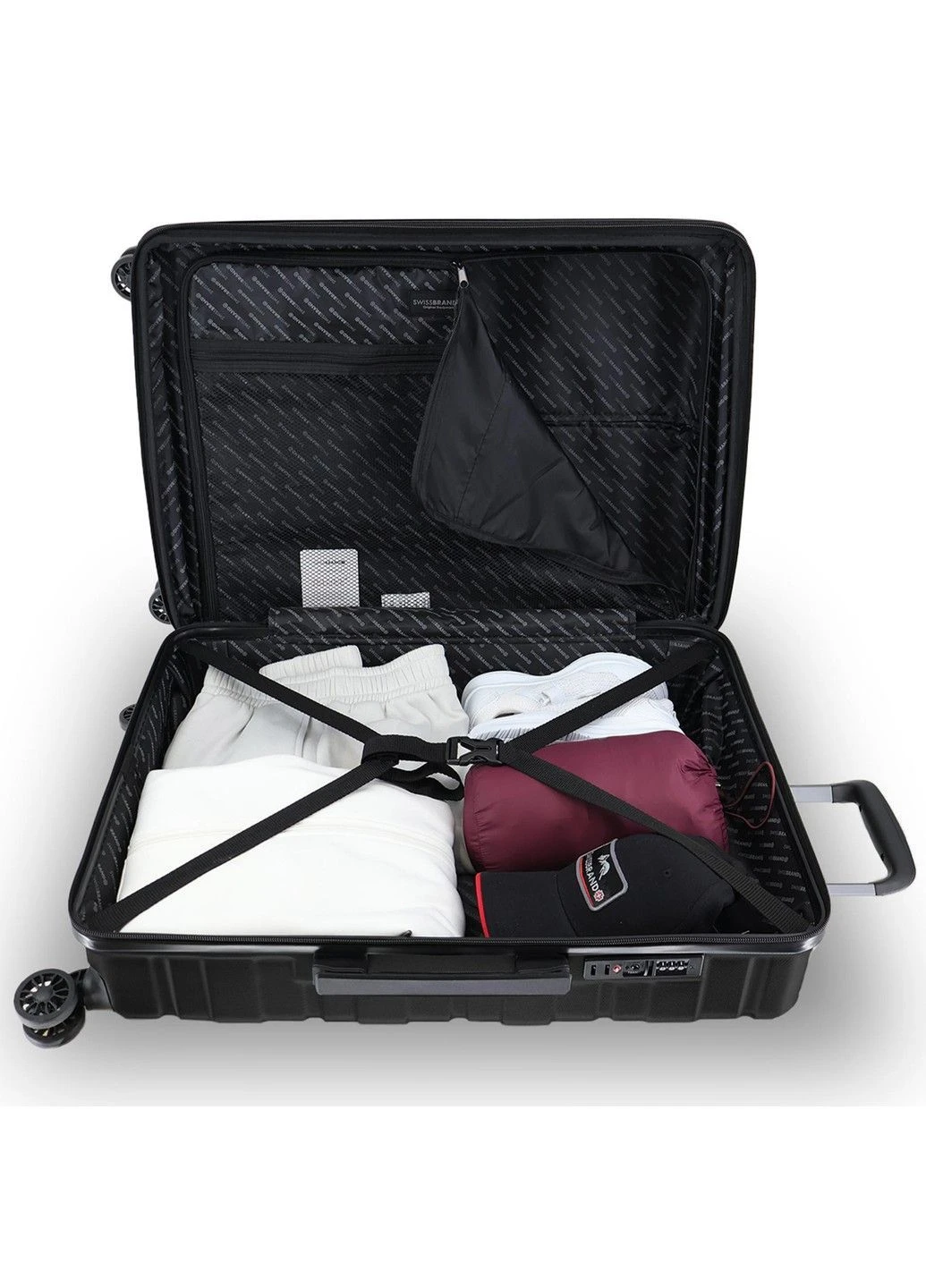 Валіза Freya (M) Black (SWB_LHFRE001M) Swissbrand (393641868)