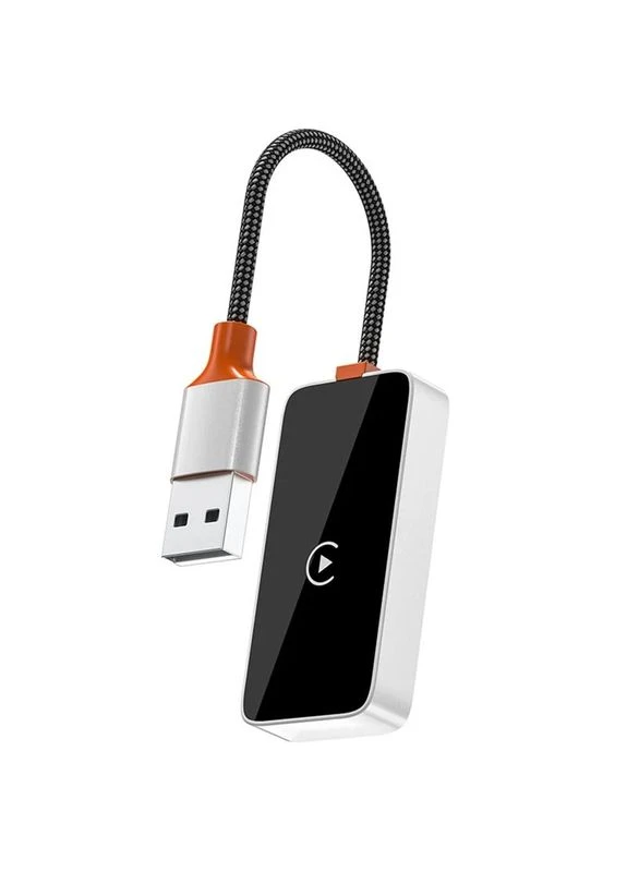 Адаптер WIWU Wi-CP002 беспроводной CarPlay USB Type-A/USB Type-C пластик 85х28х15 мм серебристый No Brand (402116844)