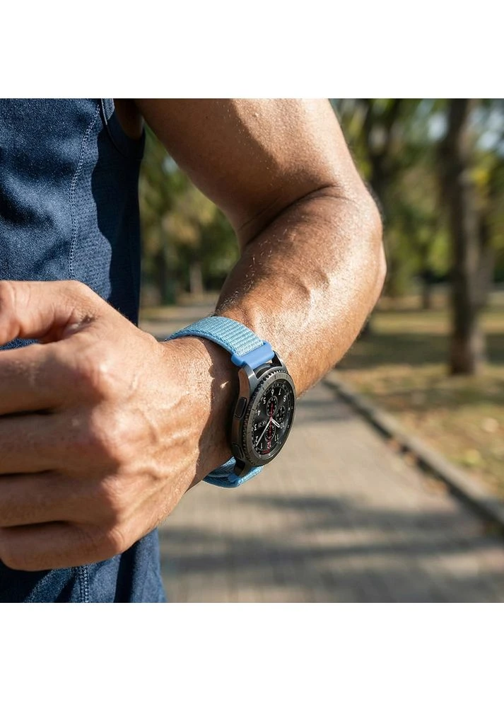 Ремінець Nylon Style для Motorola Moto 360 2nd Gen. Men's Aqua Blue (714998) BeCover (381394671)