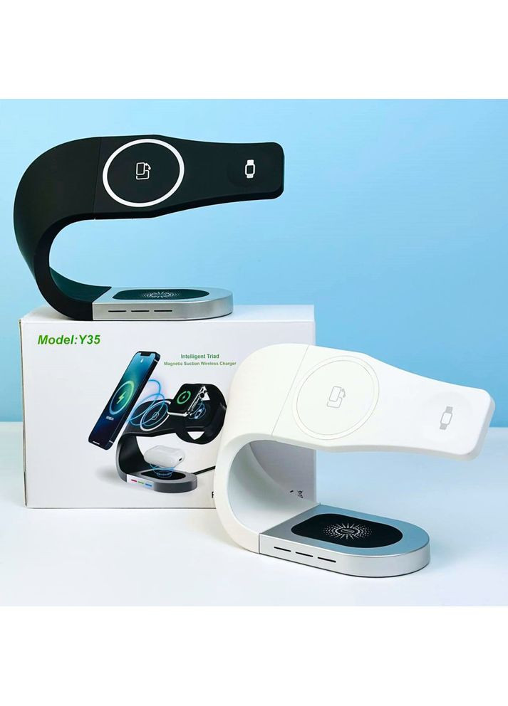 Беспроводное зарядное устройство MagSafe Y35 3in1 3.0 A USB, Type-C No Brand (353497722)