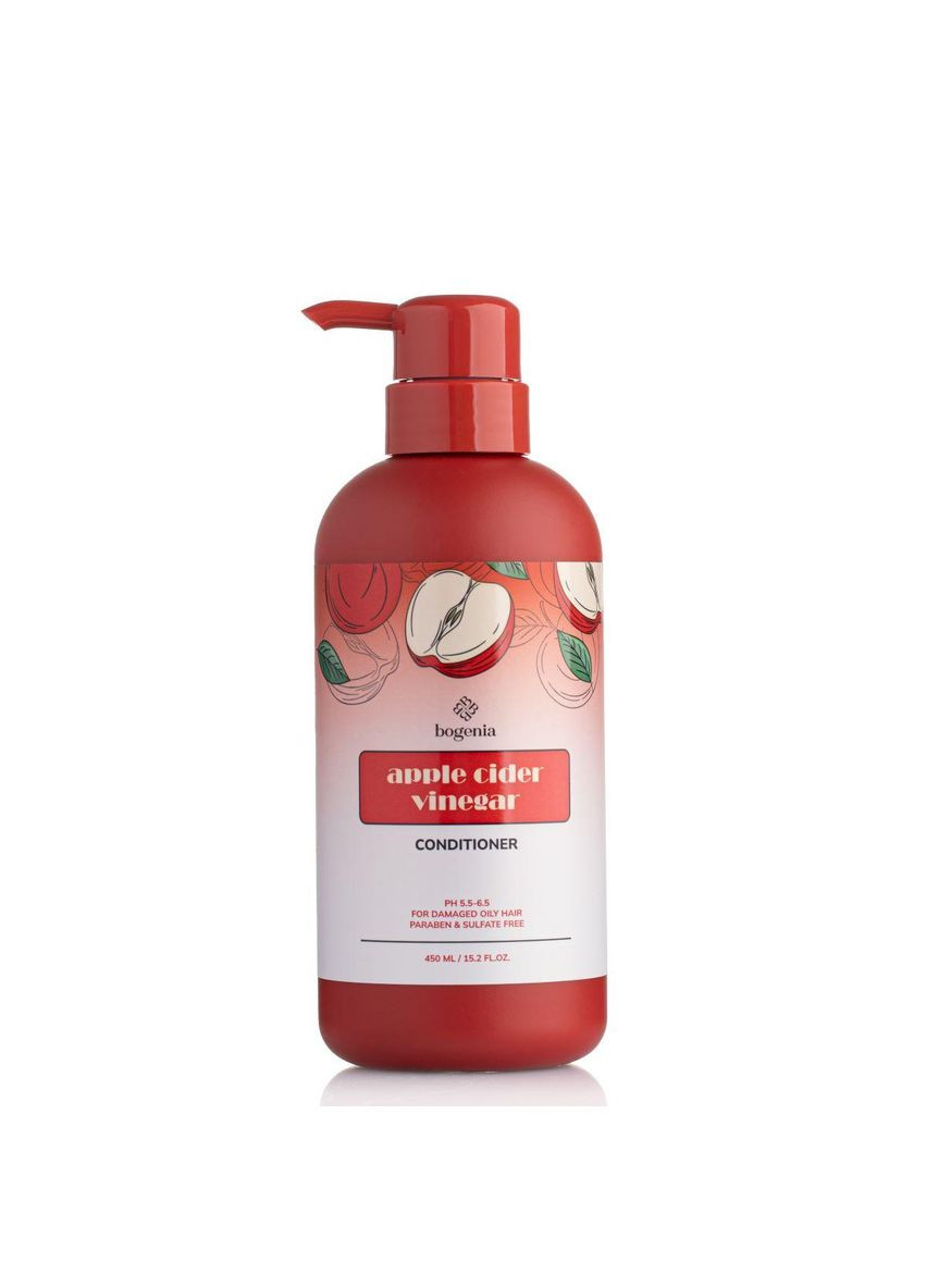Кондиціонер для жирного волосся безсульфатний Apple Cider Vinegar 450 мл BG413(002) Bogenia (367988207)