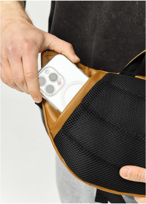 Сумка-бананка з блискавкою і сітчастою кишенею(SB_80411121m) No Brand (384675567)