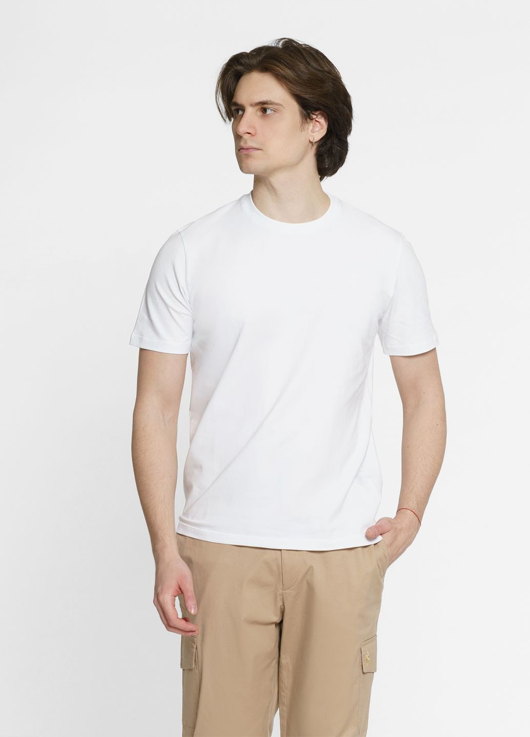 Белая футболка мужская белая Arber T-SHIRT FF19