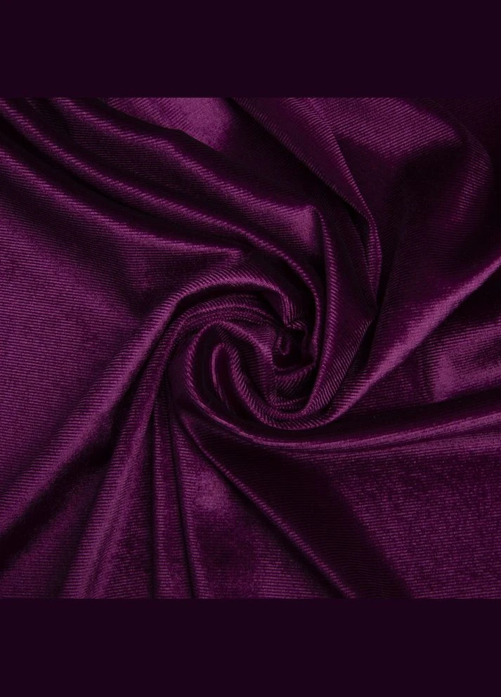 Тканина велюр однотонний бургунді No Brand (321990888)