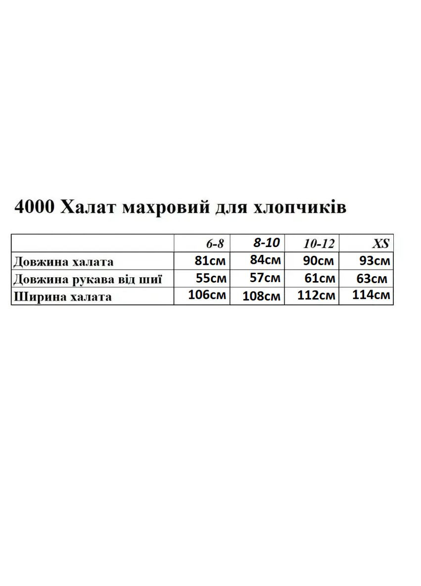 Халат детский махровый для мальчика. No Brand халат (300584164)