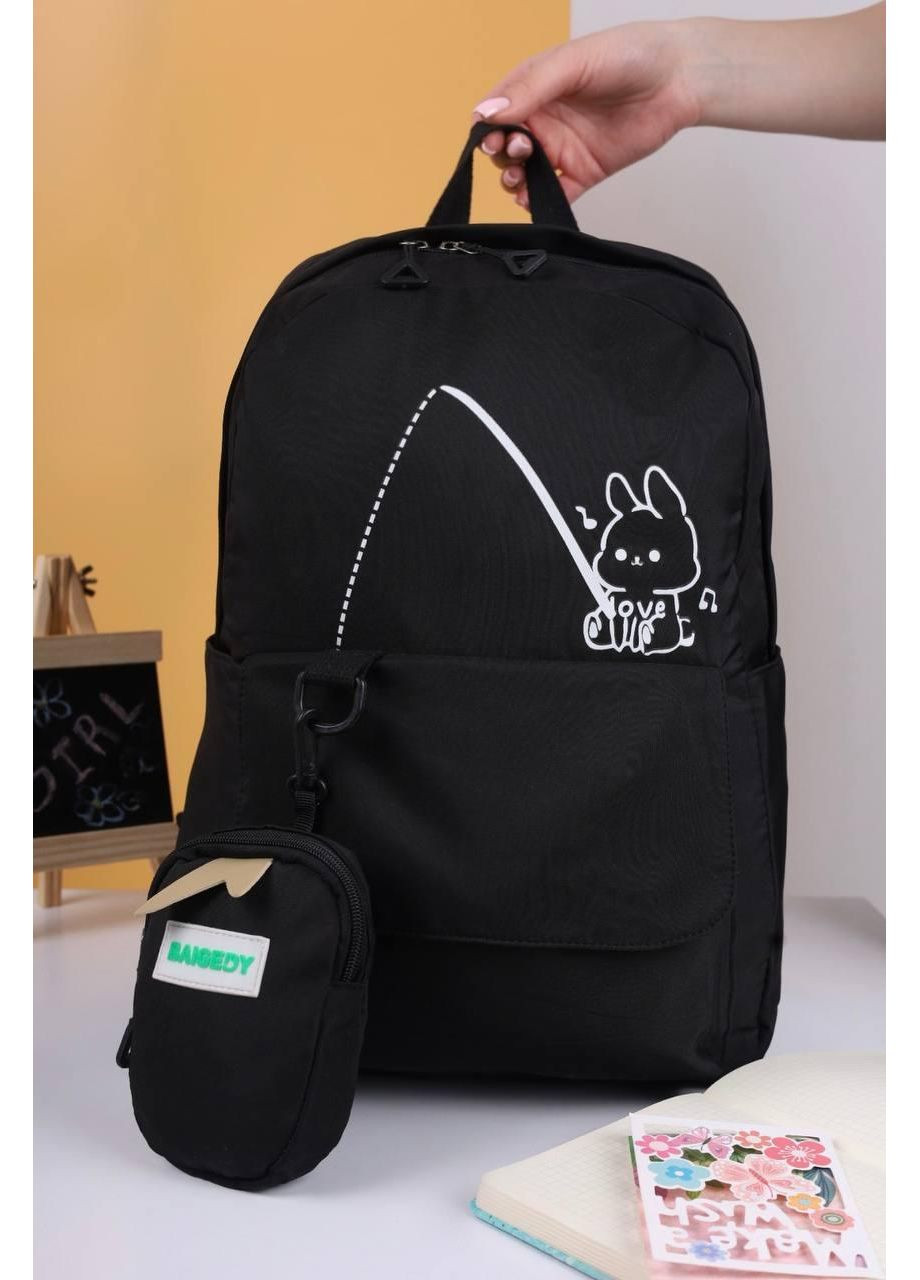 Рюкзак жіночий чорний No Brand Рюкзак для міста (360897808)