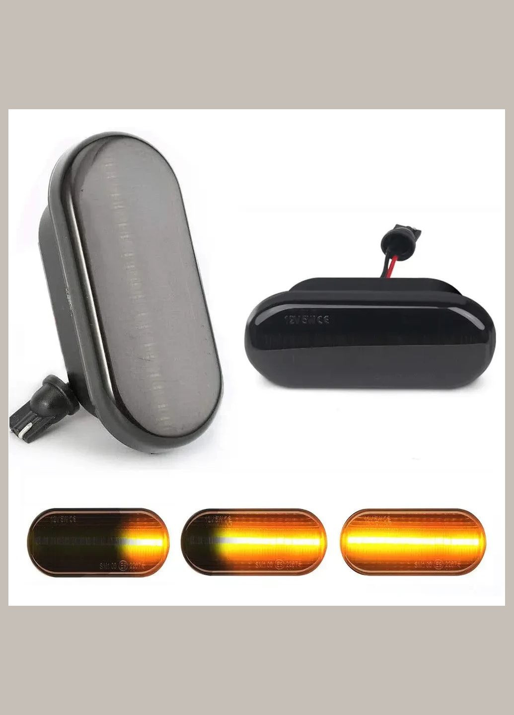 LED Динамические повторители поворота VW 4-3/Passat B3 B4, B5, B5+/Bora/Lupo/Polo/Sharan 1J0949117 No Brand Golf (322918732)