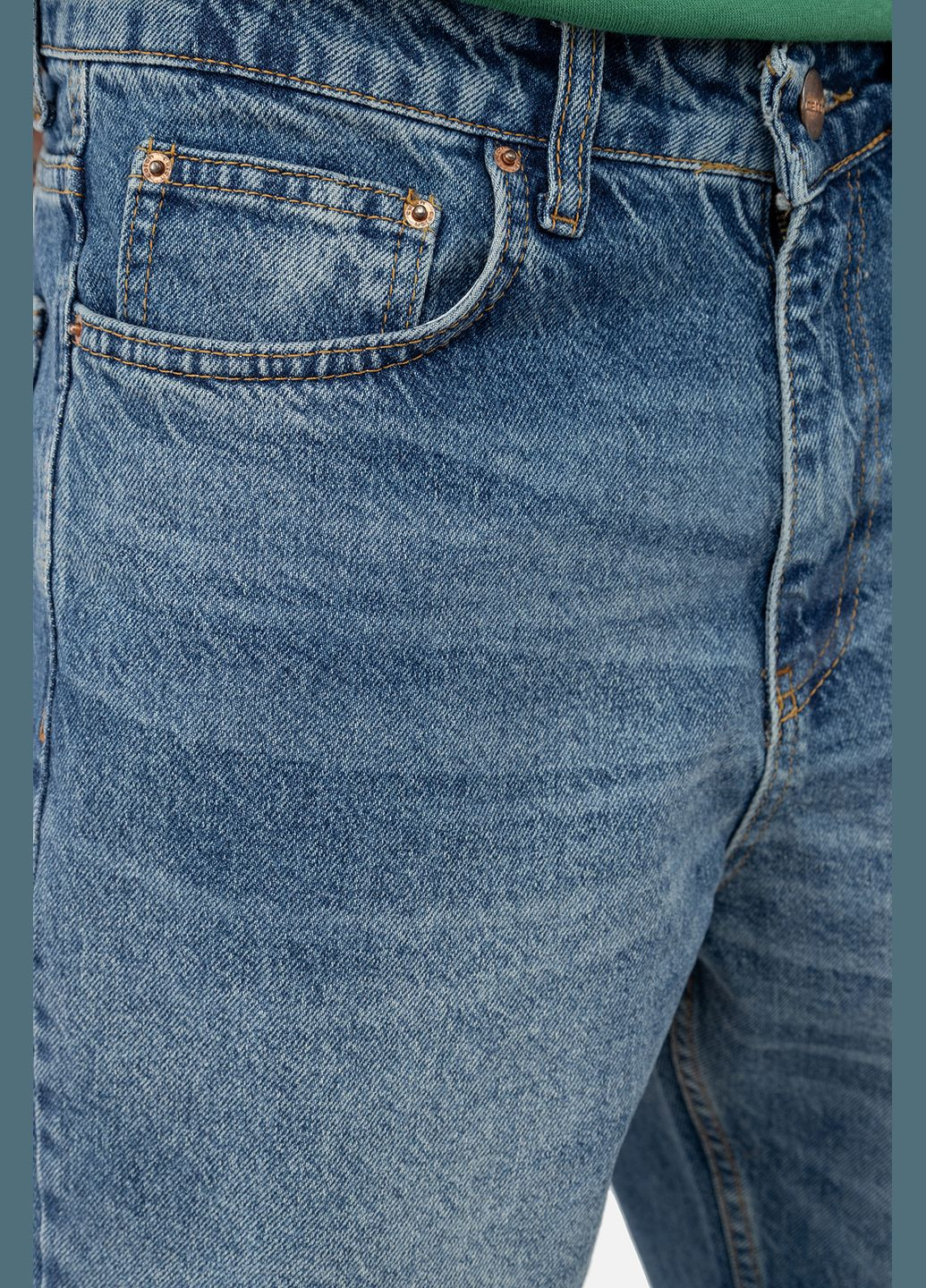 Синие демисезонные мужские джинсы carrot цвет синий цб-00241652 Catch