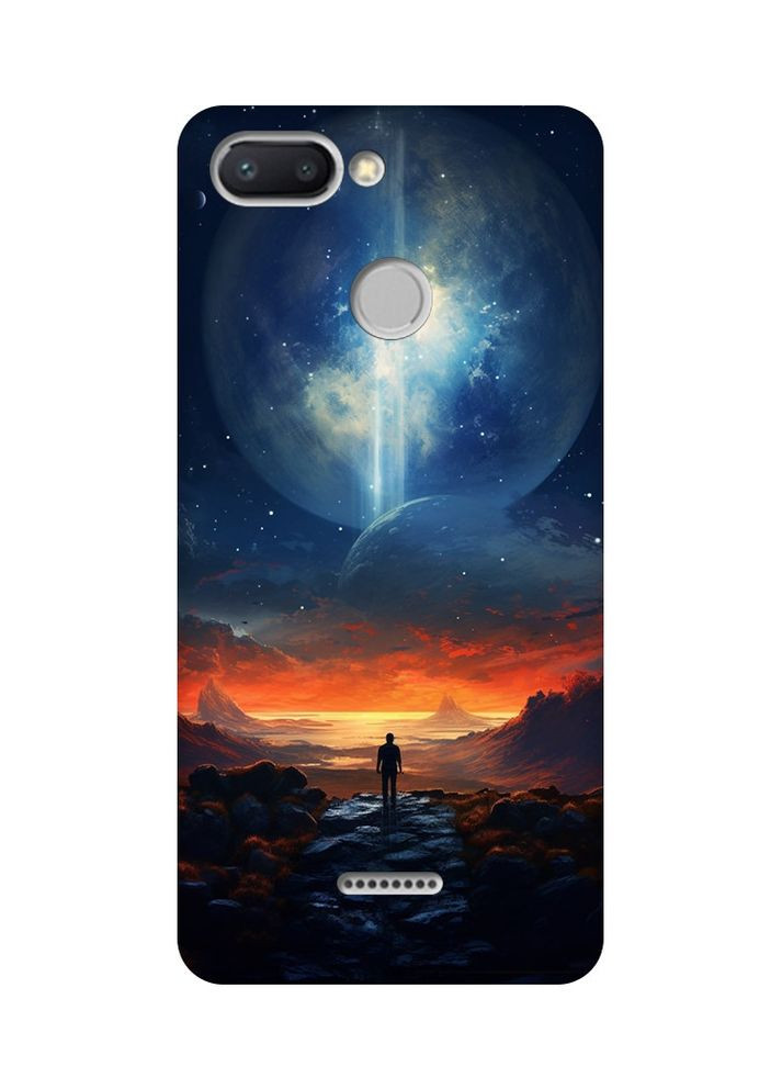 Чехол с черными боками на Xiaomi Redmi 6:: Космос (принт 247) Creative (360710167)