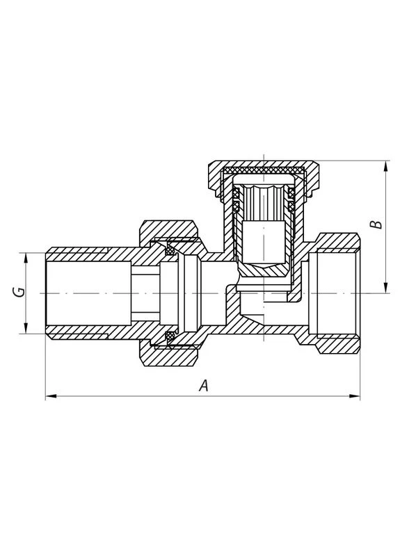 Кран вентильний 1/2x1/2 KR.904 (KR0005) KOER (315701823)