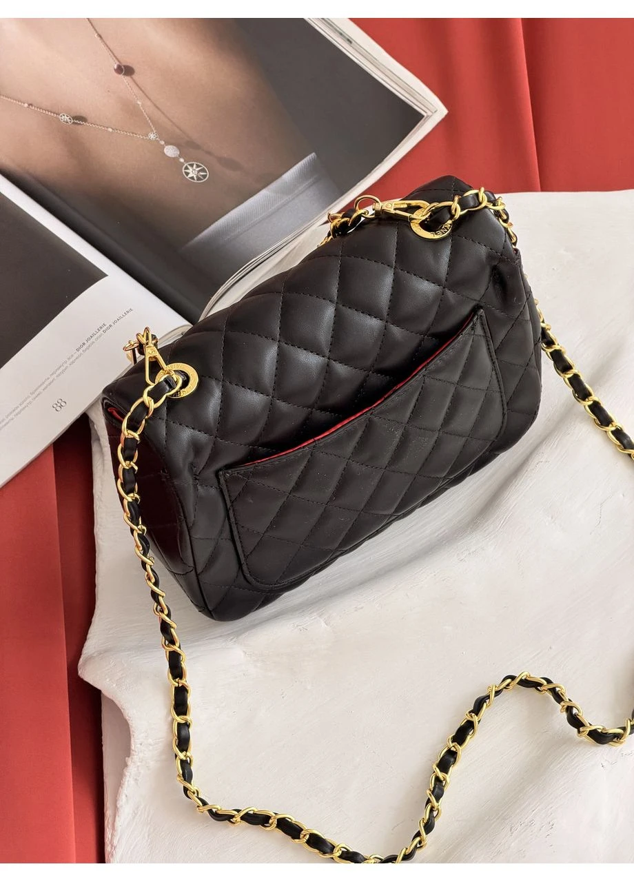 Жіноча сумка-клатч Mini Lambskin Coco Charms Rectangular Classic через плече чорний маленька No Brand (402256005)