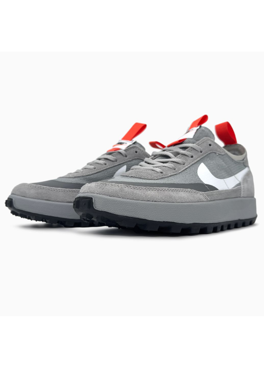 КРОССОВКИ ЖЕНСКИЕ NIKE CRAFT X TOM SHACHS GRAY / WHITE НАЙК No Brand белые демисезоны (367172258)